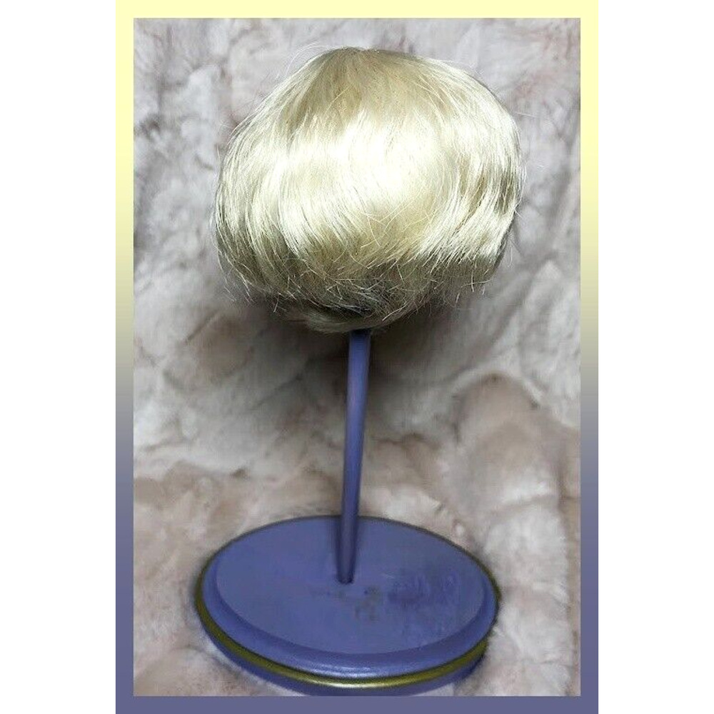 BJD 1/4 Balljointed Doll Mini Super Dollfie MSD Light Blonde Wave Short Wig 7/8